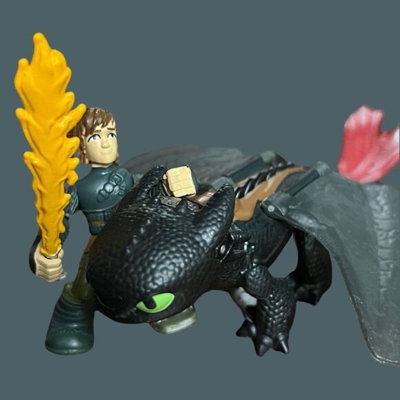 DreamWorks Meatlug Toothless & Hiccup Armored Dragon & Breakaway Armour Dragons - Picture 9 of 12